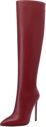 Knee High Boots for Women Pointed Toe High Stiletto Heel Long Boots Zipper Sexy Comfortable Fashion Tall Boots in Saudi Arabia