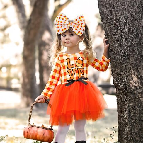 YanJie Halloween Baby Girls Headbands Orange Candy Bows Baby Headbands Nylon Yellow Hairbands Halloween Hairbands Accessories for Newborns Infants Toddlers Halloween Gifts in Saudi Arabia