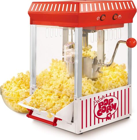 Nostalgia Popcorn Maker Machine - Professional Cart With 2.5 Oz Kettle Makes Up to 10 Cups - Vintage Popcorn Machine Movie Theater Style - Red in Saudi Arabia