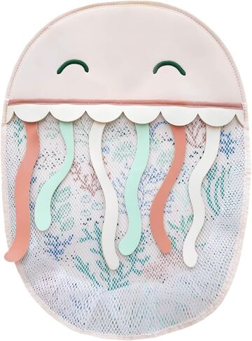 Oceana Bath Toy Organizer with Suction Cups by Copper Pearl: Extra-Large Mesh Bath Toy Holder for Bathtub, Quick-Dry Bath Toy Storage Net, Convenient Bath Toy Net for Tub - Cora in Saudi Arabia