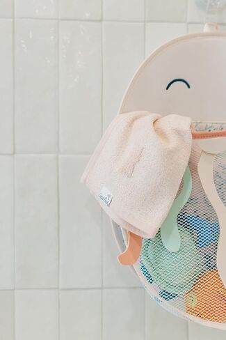Oceana Bath Toy Organizer with Suction Cups by Copper Pearl: Extra-Large Mesh Bath Toy Holder for Bathtub, Quick-Dry Bath Toy Storage Net, Convenient Bath Toy Net for Tub - Cora in Saudi Arabia