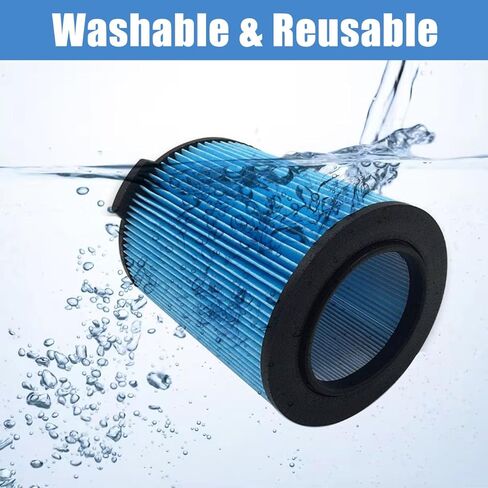 عبوة من 2 مرشحات بديلة VF5000 من ANBOO لمكنسة Ridgid Shop Vac 5-20 جالون للمكانس الكهربائية الرطبة/الجافة + 3 عبوات VF3502 أكياس فلتر مكنسة كهربائية متوافقة مع مكانس Shop Vac 12-16 جالون، مع فرشاة واحدة in Kuwait