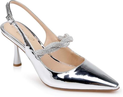 Jewel Badgley Mischka Tierney Braided Slingback Pumps in Saudi Arabia