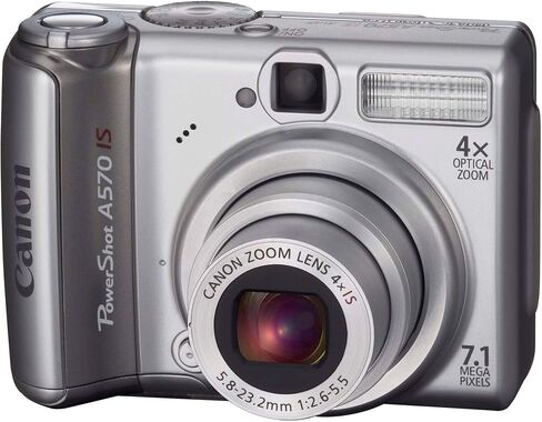 Canon PowerShot A570IS 7.1MP Digital Camera with 4x Optical Image Stabilized Zoom (OLD MODEL) (Renewed) in Saudi Arabia