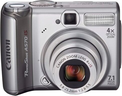 Canon PowerShot A570IS 7.1MP Digital Camera with 4x Optical Image Stabilized Zoom (OLD MODEL) (Renewed) in Saudi Arabia