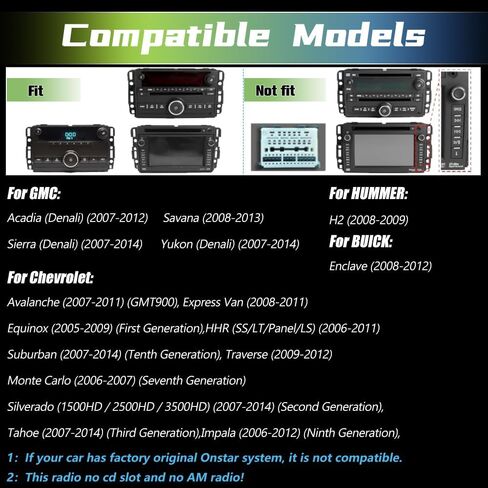 Android 13 [2G+32G] Car Radio for GMC Sierra Yukon Chevrolet Buick Chevy Silverado,7 Inch Touch Screen Stereo with GPS SWC Wireless Apple CarPlay Android Auto with Rear Camera in Saudi Arabia