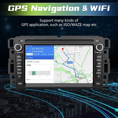 Android 13 [2G+32G] Car Radio for GMC Sierra Yukon Chevrolet Buick Chevy Silverado,7 Inch Touch Screen Stereo with GPS SWC Wireless Apple CarPlay Android Auto with Rear Camera in Saudi Arabia