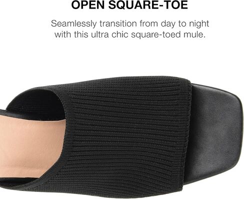 Journee Womens Lorenna Open Square Toe Block Heel Dress Sandals in Saudi Arabia