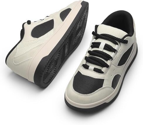 DREAM PAIRS Women's Sneakers Walking Lace-Up Comfortable Casual Vivi Fashion Sneakers Shoes. in Saudi Arabia