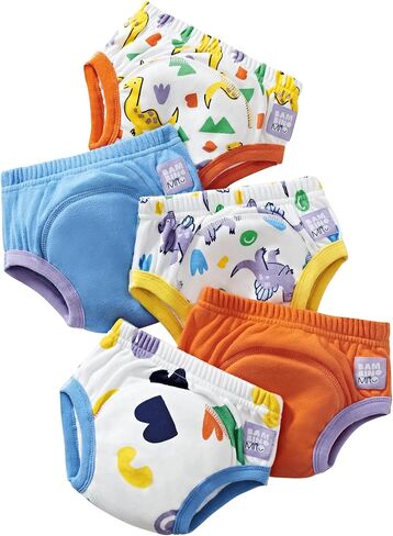 Bambino Mio, Revolutionary Reusable potty training pants 5 pack, bold animals, 3-4 years Multicolor in Saudi Arabia