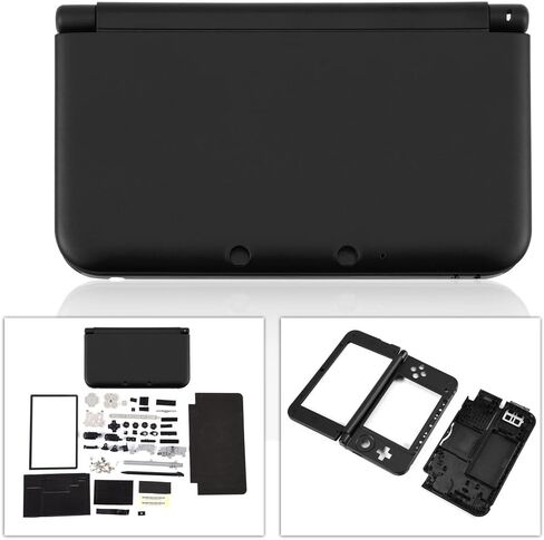 حافظة كاملة للغطاء، طقم إصلاح كامل لأجزاء إصلاح الغطاء لجهاز 3DS XL (أسود) in Saudi Arabia
