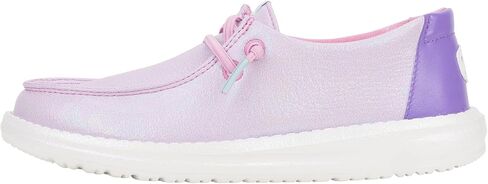Hey Dude Kids Wendy Iridescent Sparkle (طفل صغير/طفل كبير) - أحذية بدون كعب للأطفال - جزء علوي من القماش - بطانة قطنية in Kuwait