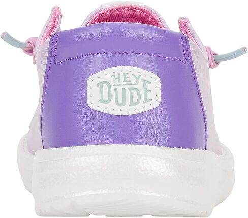 Hey Dude Kids Wendy Iridescent Sparkle (طفل صغير/طفل كبير) - أحذية بدون كعب للأطفال - جزء علوي من القماش - بطانة قطنية in Kuwait