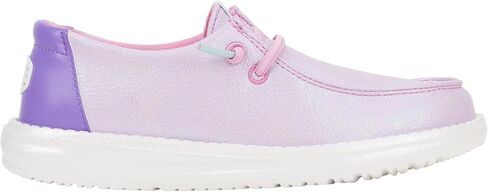 Hey Dude Kids Wendy Iridescent Sparkle (طفل صغير/طفل كبير) - أحذية بدون كعب للأطفال - جزء علوي من القماش - بطانة قطنية in Kuwait