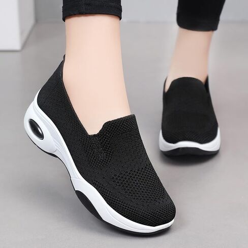 Alexis Leroy Women's Mesh-Comfortable Athletic Walking Shoes Slip On Casual Sneakers in Saudi Arabia