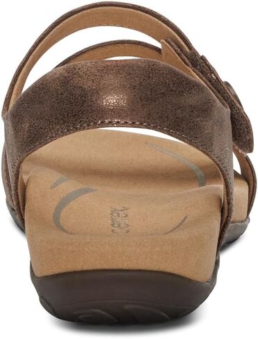Aetrex Women's Jess Orthopedic Adjustable Quarter Strap Sandals - Comfort Memory Foam Fashion Flat Womens Sandals with Arch Support Smoke in Kuwait