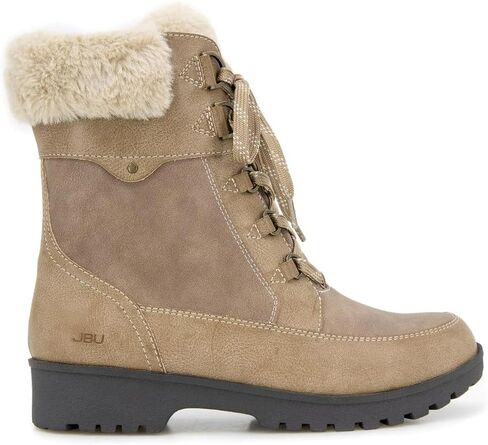 JBU Women's Antonio Waterproof Wide Fashion Lace Up Comfort Casual Mid Boot in Saudi Arabia