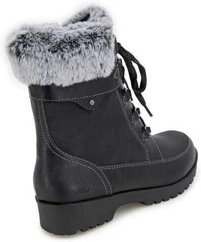 JBU Women's Antonio Waterproof Wide Fashion Lace Up Comfort Casual Mid Boot in Saudi Arabia