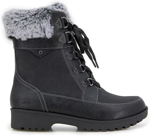 JBU Women's Antonio Waterproof Wide Fashion Lace Up Comfort Casual Mid Boot in Saudi Arabia