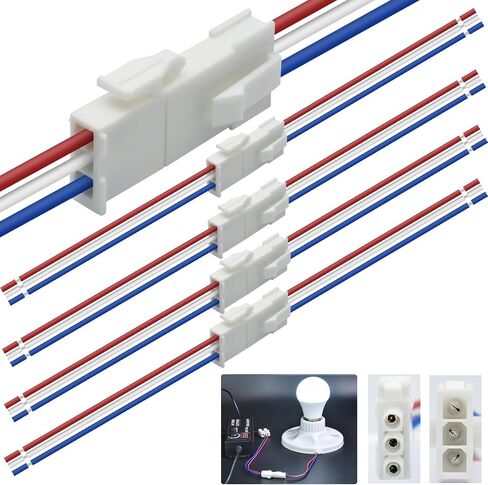 5 Pairs 2 Pin Servo Extension Cable Wire FL4.14mm Pitch Female to Male, Servo Motor Extension 2 Pin Connector Wire for Car Truck Boat UL Certification in Saudi Arabia