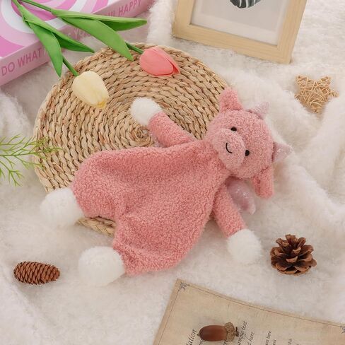 بطانية مشمش لامب تنين سنجلر ناعمة من Loveys Security Blanket Baby in Kuwait