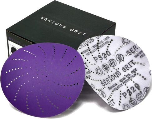 5-Inch Assorted Grit Ceramic Multi-Hole Hook & Loop Sanding Discs - Advanced Grain for Fast Cutting & Long Life - Film-Backed Universal Fit Sandpaper for 5-in Sanders - 50 Pack Box in Saudi Arabia