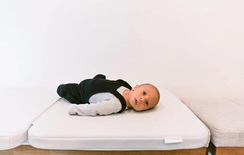 Ruggish Vegan Leather Play Pad Versatile for Play Activity 24" x 48" + Diaper Changing + Tummy Time + Play Time + Tumble Pad + On-The-Go + Floor Cushion for Babies, Infants and Toddlers (Grey) in Saudi Arabia