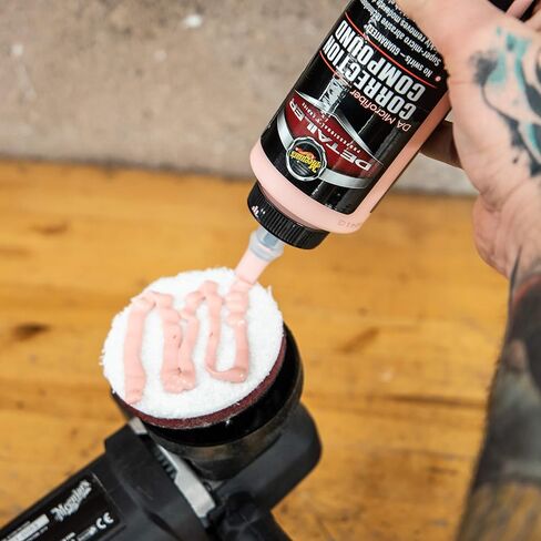 قرص قطع من الألياف الدقيقة DA من Meguiar DMC3 - وسادة قطع من الألياف الدقيقة مقاس 3 بوصة للاستخدام مع أدوات تلميع مزدوجة الحركة، استخدم مع مركب تصحيح الألياف الدقيقة DA لإزالة الدوامات والخدوش، عبوتان in Kuwait