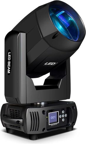 SHEHDS Moving Head Lights LED 100W Beam Effect 16 Degree 7 Dynamic & 6 Static Gobos 8 Colors Spotlights 6-Facet Prism DMX512 with RDM and Linear Focus Dj Stage Lights for Chrismas Wedding Party Dance in Saudi Arabia