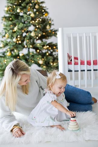 مجموعة ألعاب تكديس رجل الثلج لعيد الميلاد من بيرهيد، ألعاب العطلات للأطفال الصغار، ديكور عطلات حضانة الأطفال، لعبة تعليمية لبرج الفرز والتكديس الخشبي، للأطفال in Kuwait