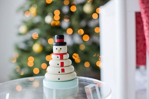 مجموعة ألعاب تكديس رجل الثلج لعيد الميلاد من بيرهيد، ألعاب العطلات للأطفال الصغار، ديكور عطلات حضانة الأطفال، لعبة تعليمية لبرج الفرز والتكديس الخشبي، للأطفال in Kuwait