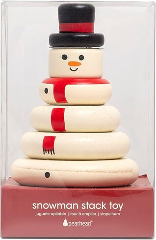 مجموعة ألعاب تكديس رجل الثلج لعيد الميلاد من بيرهيد، ألعاب العطلات للأطفال الصغار، ديكور عطلات حضانة الأطفال، لعبة تعليمية لبرج الفرز والتكديس الخشبي، للأطفال in Kuwait
