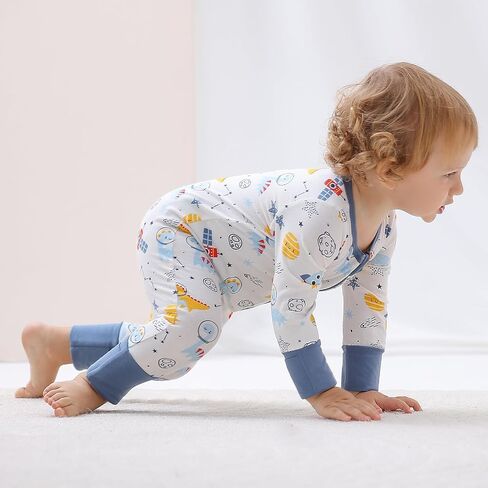 BeiVSlley Baby Boy Girl Footless Zipper Romper Onesie Long Sleeve Cotton Jumpsuit Coverall Newborn Solid Outfits Clothes in Saudi Arabia