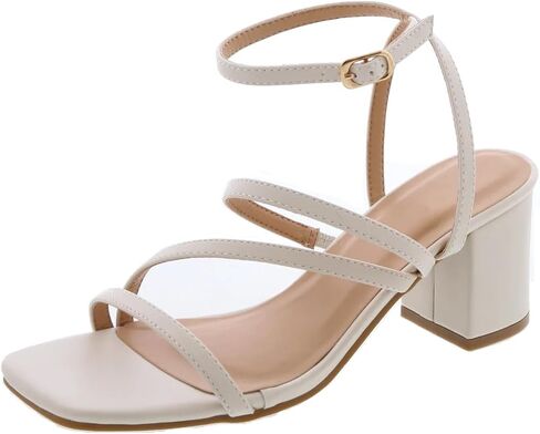 TruFox Women's Stylish Block Heeled Strappy Sandal Ankle Wrap in Saudi Arabia