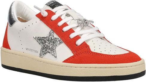 VINTAGE HAVANA Womens Denisse Metallic Lace Up Sneakers Shoes Casual - Off White in Kuwait