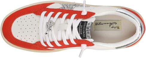 VINTAGE HAVANA Womens Denisse Metallic Lace Up Sneakers Shoes Casual - Off White in Kuwait