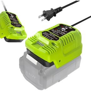 Replacement for Ryobi 40V Battery Charger，Mini Charger for Ryobi 40V Lithium Battery OP4030 OP40401 OP4040A OP1020A ZROP4026 OP40200 OP4060A OP40201 OP40601