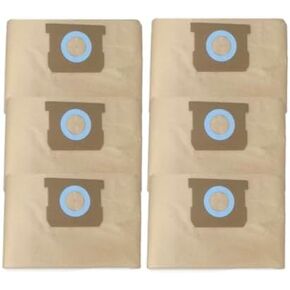 Pack 6 Vacuum Bags for DEWALT 6 to 10 Gallon Shop Vac DXVA19-4101, Replacement for Dewalt 8 Gallon Shop Vac Bags DXV08SA，Disposable High Efficiency Filter Bags