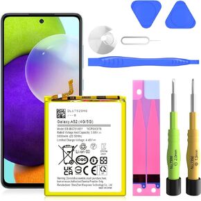SHENMZ Galaxy A13 Battery,(2024 New Upgraded) 5800mAh EB-BA136ABY Replacement Battery for Samsung Galaxy A13 5G SM-A136U SM-A136U1 SM-A136W with Adhesive Tape Tool Repair Kit
