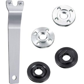 100 Angle Grinder Pressure Plate Angle Grinder Flange Wrench Spanner and Metal Outer Inner Lock Nut Kit（2Set boshi100）