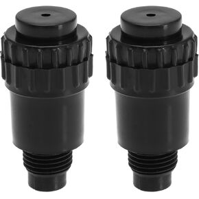 2pcs 16mm External Thread Oil Plug Connector Compressor Oil Plug Connector Accessory Suitable for Air Compressors Plastic Black