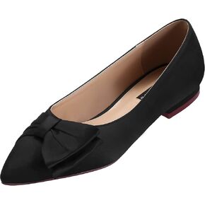 ERIJUNOR Wedding Flats Comfortable Flat Shoes for Women Closed Toe Wide Width Evening Party Dress Shoes