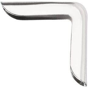 uxcell Metal Book Corner Protectors Edge Cover Guard 15 X 15 X 3mm Silver Tone 30pcs