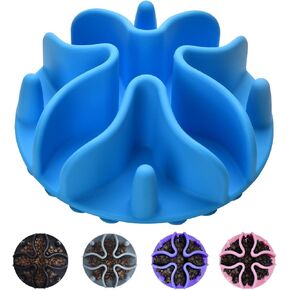 إدراج أوعية تغذية بطيئة للكلاب، إدراج تغذية بطيئة للكلاب من السيليكون مع أكواب شفط قوية مثالية لأوعية الكلاب المصنوعة من الزجاج والسيراميك المصنوعة من الفولاذ المقاوم للصدأ (أسود، حجم صغير) in Kuwait