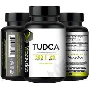 TUDCA 500mg Per Serving x 60 Servings Made in a cGMP Facility - Max Strength Tauroursodeoxycholic Acid