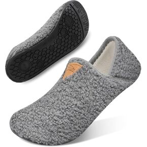 House Slippers for Woman Mens Slippers House Shoes, Soft Slipper Socks with Non Slip Sole Portable for Hospital Travel Indoor Outdoor
