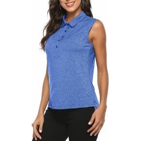 Women's Golf Polo Shirts Sleeveless Tennis Shirts Quick Dry Sports Athletic Tank Tops