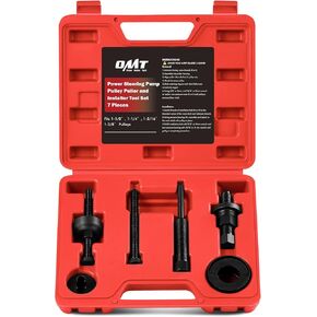Orion Motor Tech OMT Power Steering Pump Pulley Puller/Installer Tool Set, Pump Pulley Remover Installer Tools Compatible with Ford, GM, and Chrysler Vehicles