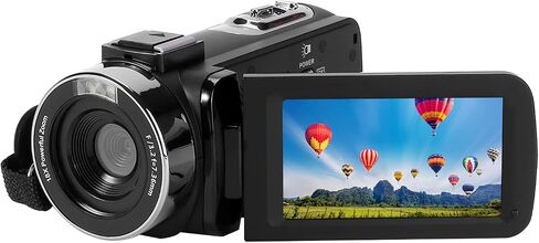 2.7K Video Camera Camcorder 48MP 18X Digital Video Camera for YouTube 3.0'' 270 Degree Rotation Screen in Saudi Arabia