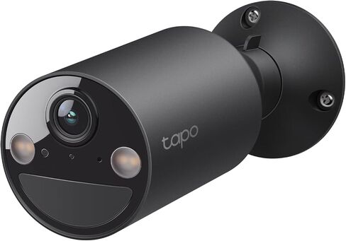 Tapo by TP-Link Wireless Outdoor Security Camera, 1080P, Up to 180 Days Battery Life, Free Person Detection, SD/Cloud Storage, Spotlight Color Night Vision, Alarm, No Hub Needed, Black, C403 in Saudi Arabia